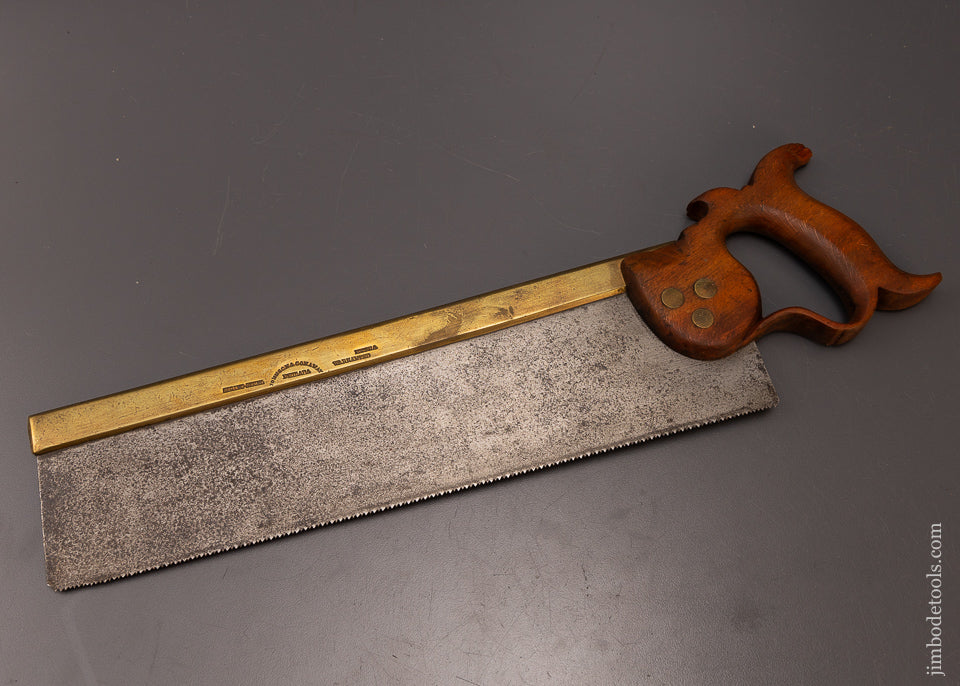 JOHNSON & CONAWAY PHILADA Spring Steel Brass Back Saw - 107937