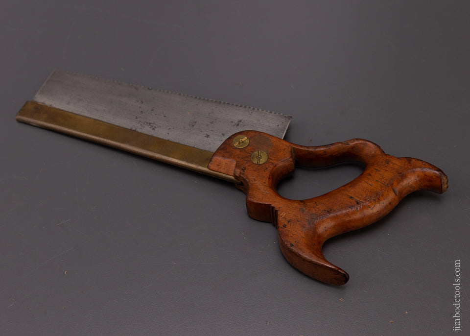 H. DISSTON Eagle Medallion 8 Inch Brass Back Saw - 107940