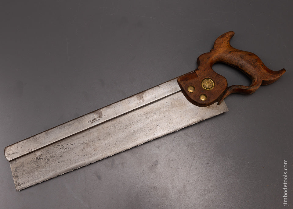 Rare A.W. GERSTNER N.Y. Back Saw - 108246