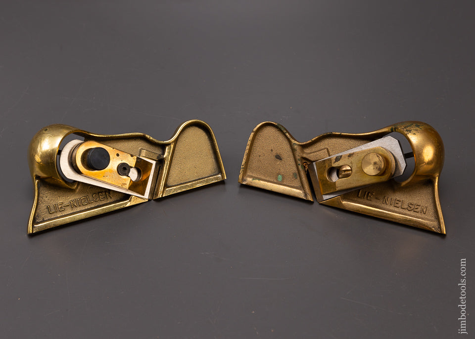 Impossible-to-Find LIE NIELSEN No. 95 Right & Left-Handed Edge Planes BRONZE - 108265