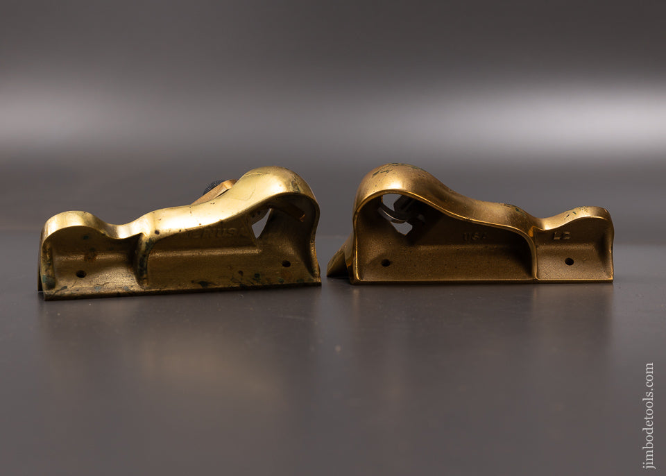 Impossible-to-Find LIE NIELSEN No. 95 Right & Left-Handed Edge Planes BRONZE - 108265