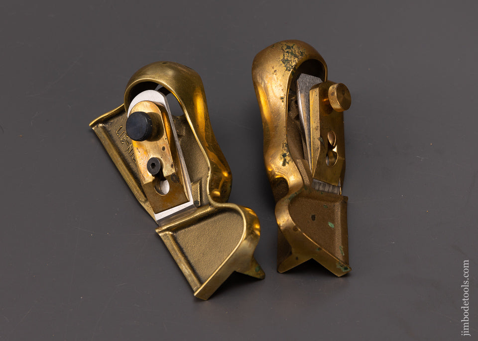 Impossible-to-Find LIE NIELSEN No. 95 Right & Left-Handed Edge Planes BRONZE - 108265