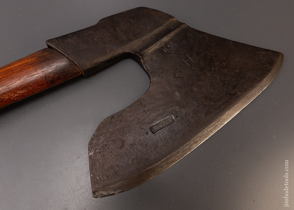 Beautiful 18th Century PENNSYLVANIA Goosewing Axe with Heart Stamp - 108357