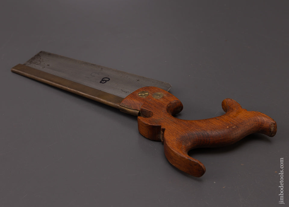 J. FLINT ROCHESTER (N.Y.) Brass Back Dovetail Saw - 108427