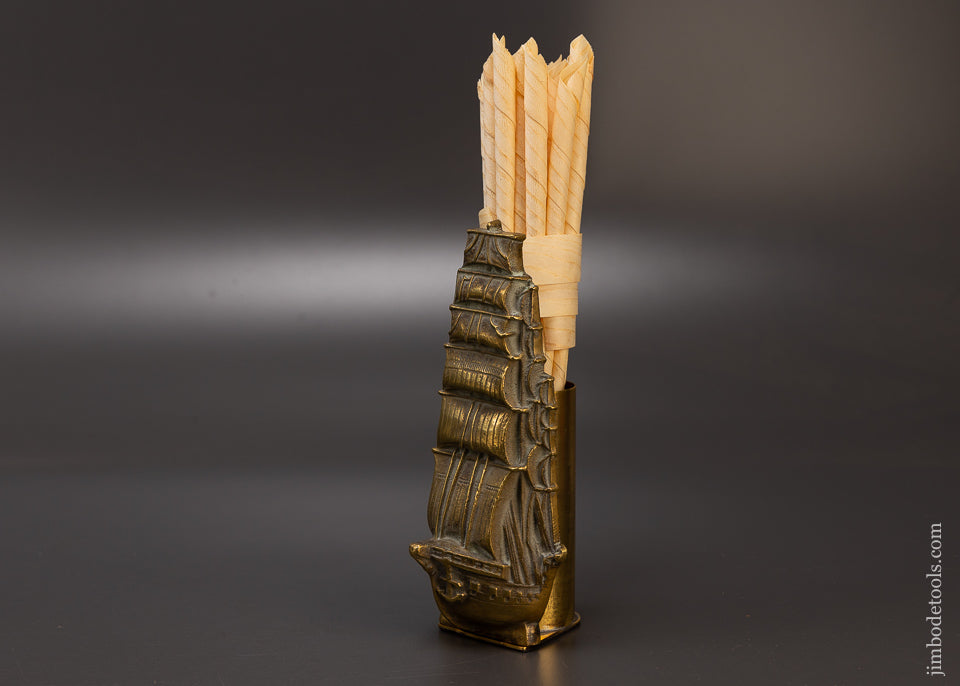 Awesome Brass Mantle Top Spill Holder - 108461