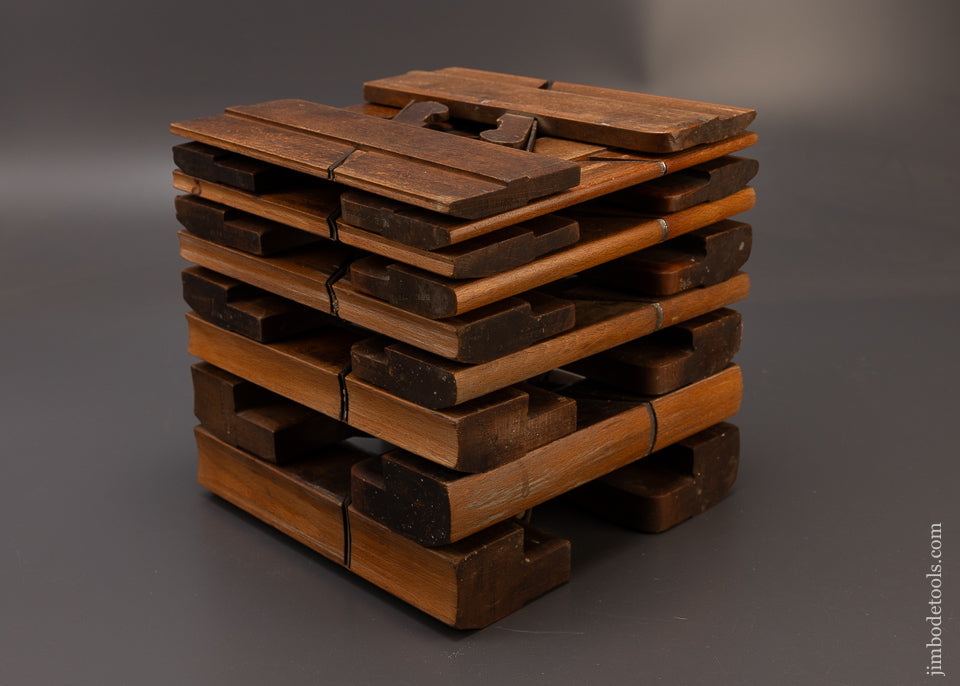 Excellent Set of 18 Hollow & Round Moulding Planes by MOSELEY - 108463