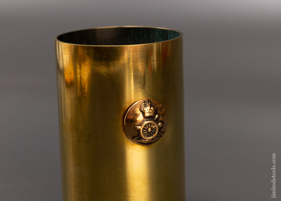 Awesome Brass Mantle Top Spill Holder 4 1/2 Inches Tall - 108485