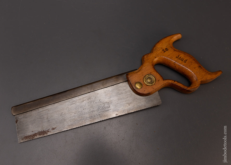 DISSTON EXPRESSLY FOR VOCATIONAL SCHOOLS Back Saw - 108602