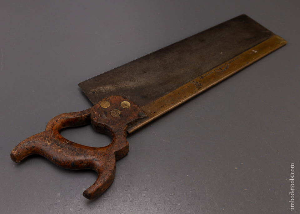 Beautiful Brass Back Tenon Saw by GARLICK SHEFFIELD Ca. 1870 - 108605