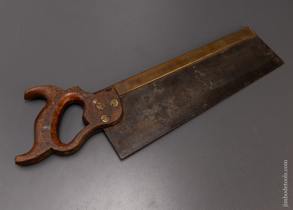 Beautiful Brass Back Tenon Saw by GARLICK SHEFFIELD Ca. 1870 - 108605