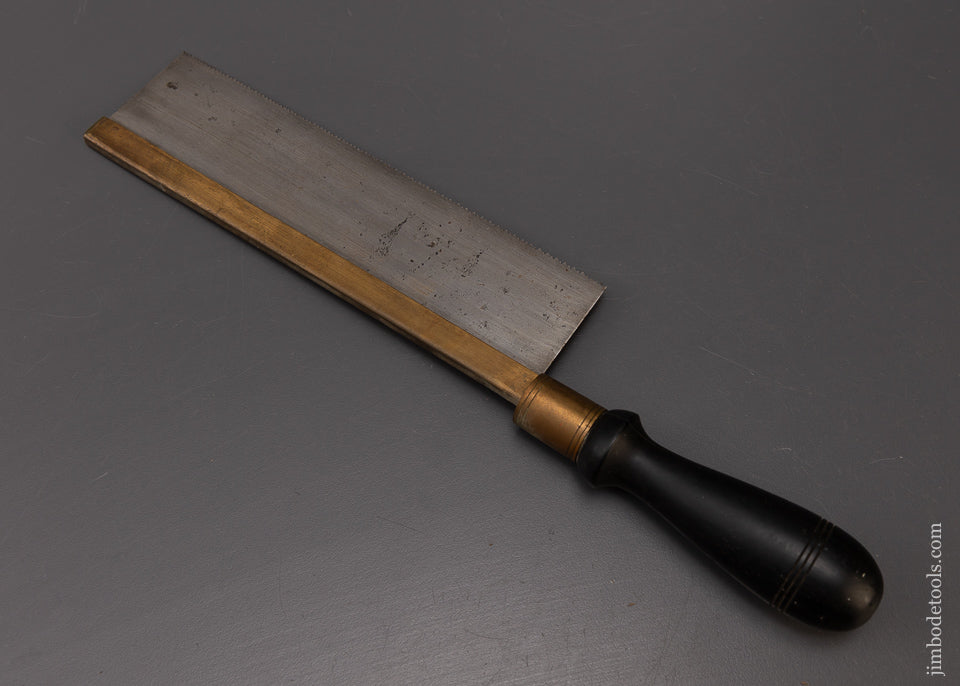 Ebony Handle Brass Back Saw - 108934
