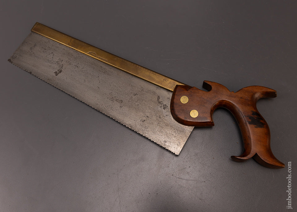 JAMES TURNER PHILADA Brass Back Carcass Saw Ca. 1843-67 - 108658