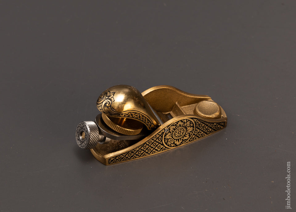 Pretty Adjustable No. 101 Bronze Block Plane Engraved by MIKHAIL DAVYDOV - 108748