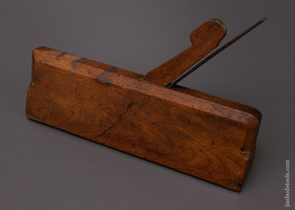 Amazing J. PERRY 18th Century Yellow Birch 10 Inch Bolection Moulding Plane 4 STAR - 108762