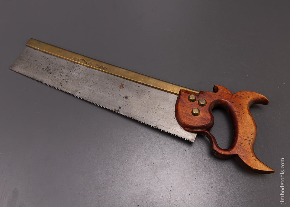 JACKSON (WM. & CO. MONROE, N.Y.) Double Eagle Brass Back Saw - 108805