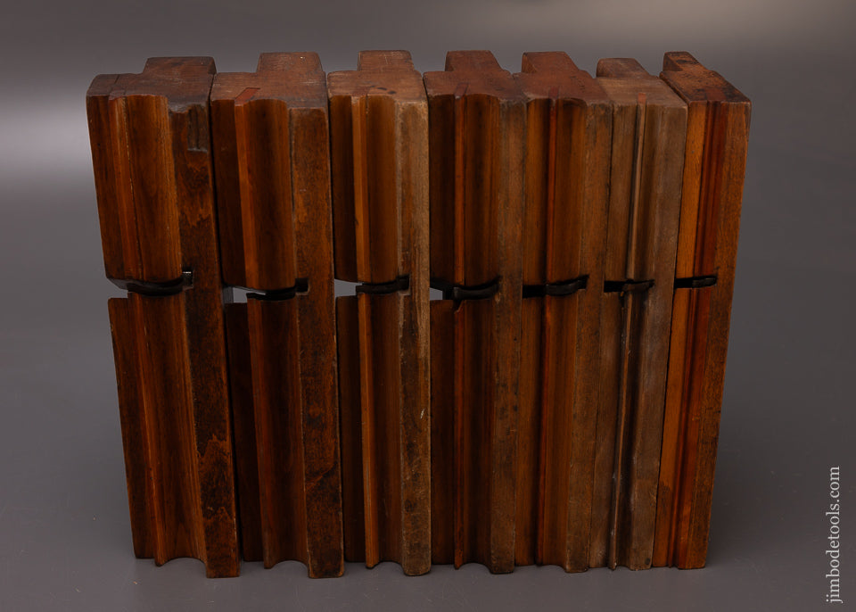Good User Set of 7 Side Bead Moulding Planes by J.T. BROWN (Baltimore) - 108812