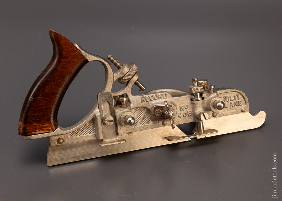 RECORD No. 405 Combination Plow Plane in Original Box Near Mint Unused - 108889