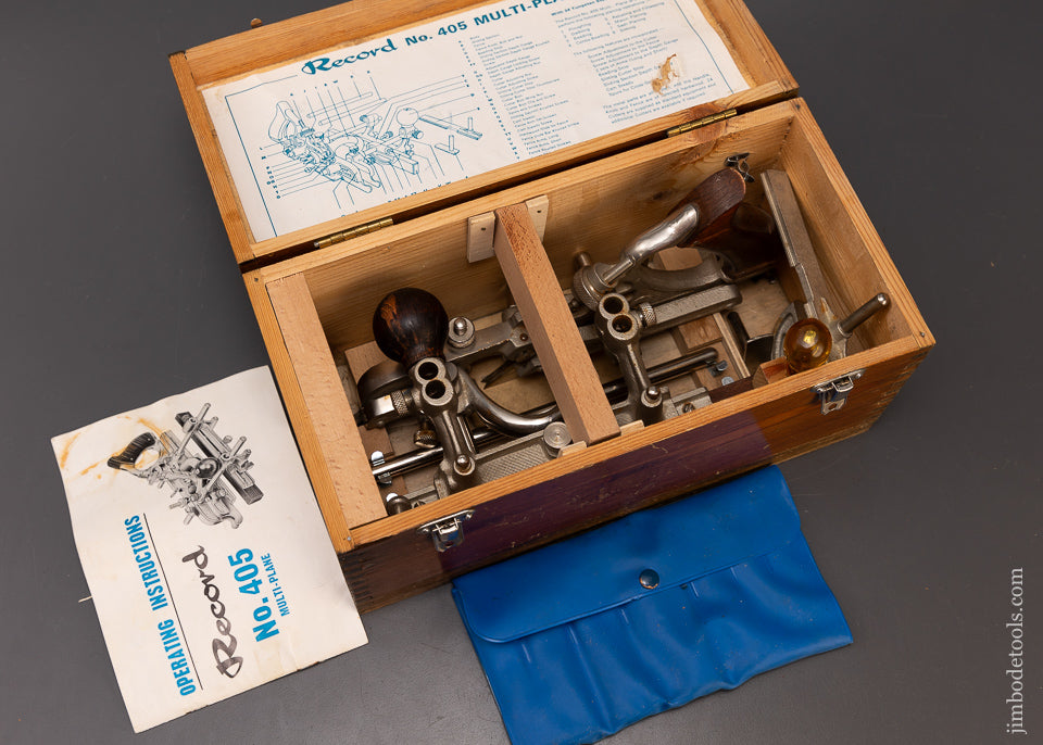 RECORD No. 405 Combination Plow Plane in Original Box Near Mint Unused - 108889