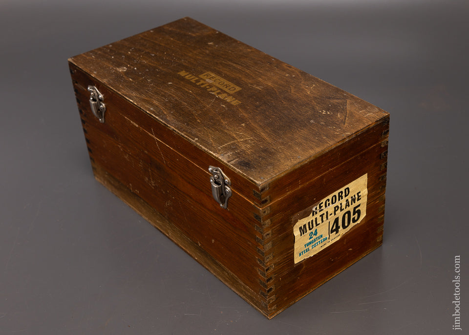 RECORD No. 405 Combination Plow Plane in Original Box Near Mint Unused - 108889