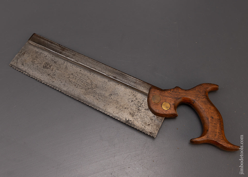 Rare PHINEUS SMITH N.Y. Back Saw - 108939