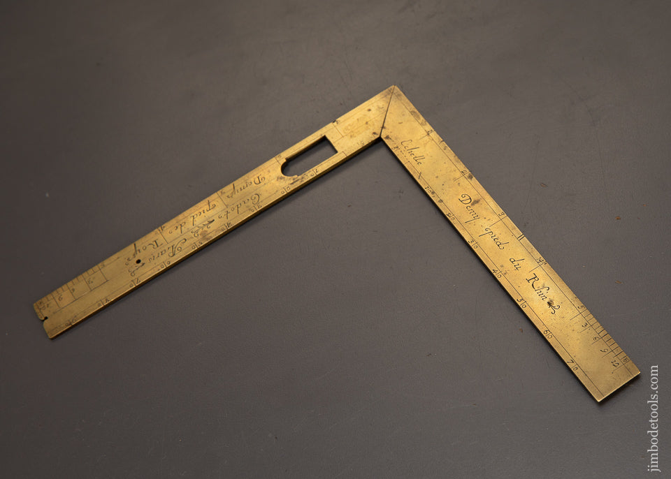 Folding Plumb Level & Square ca. 1730-53 by MICHAEL CADOT - 108969