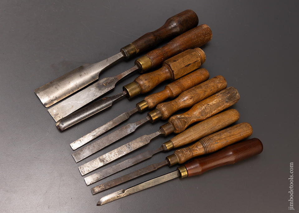 Assortment of 9 Chisels & Gouges - 109031