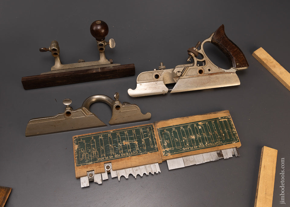 100% Complete STANLEY No. 45 Combination Plow Plane in Box SWEETHEART - 109004