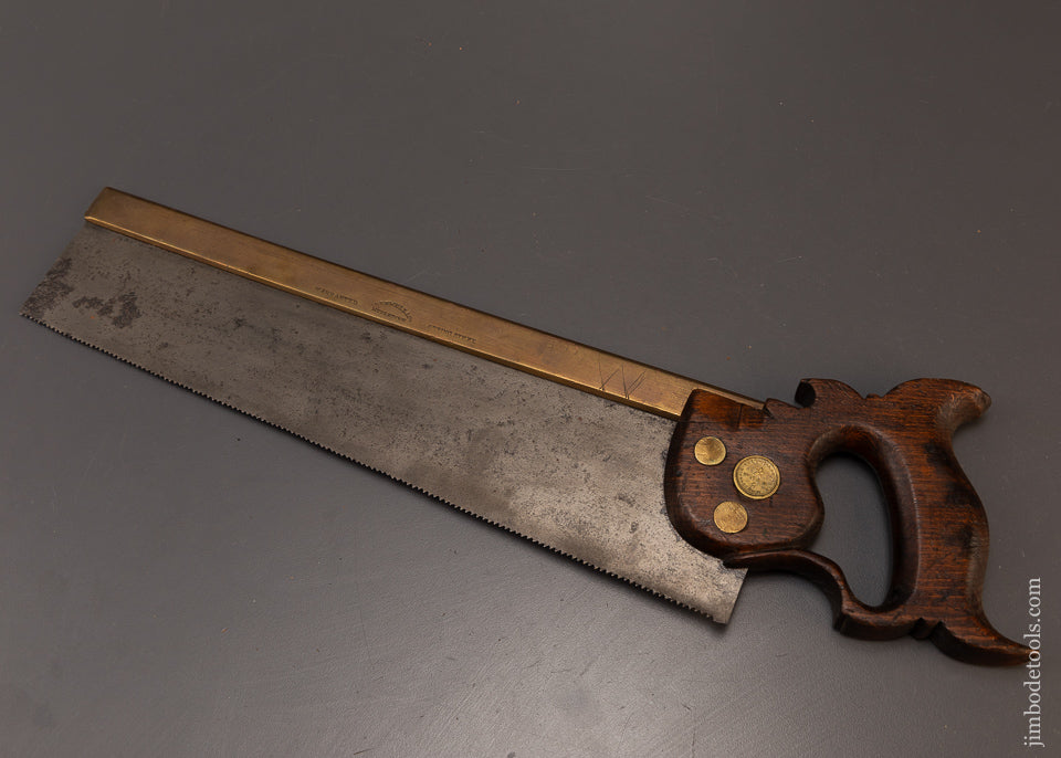 BAKEWELL & CO. Middletown, NY Brass Back Saw - 109180