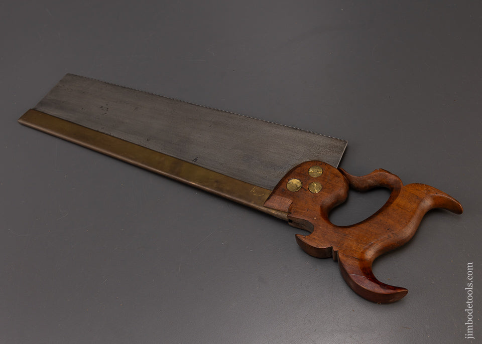 Early JAMES TURNER PHILADA Brass Back Tenon Saw - 109245