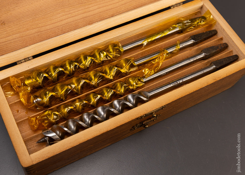 Fine Complete Set of 13 RUSSELL JENNINGS Auger Bits in Original Three Tiered Box - 109310