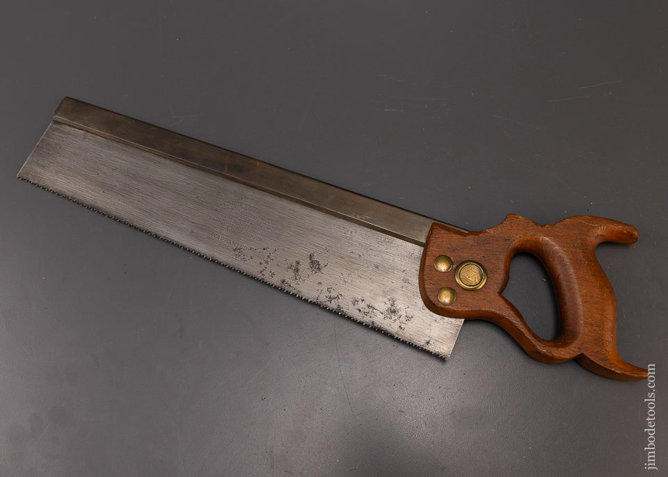 Fine BAY STATE SAW MFG. CO. FITCHBURG MASS Tenon Saw - 109332