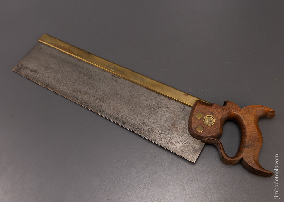 Very Rare Brass Back Saw by OAKLEY & FOX (NY) - 109453