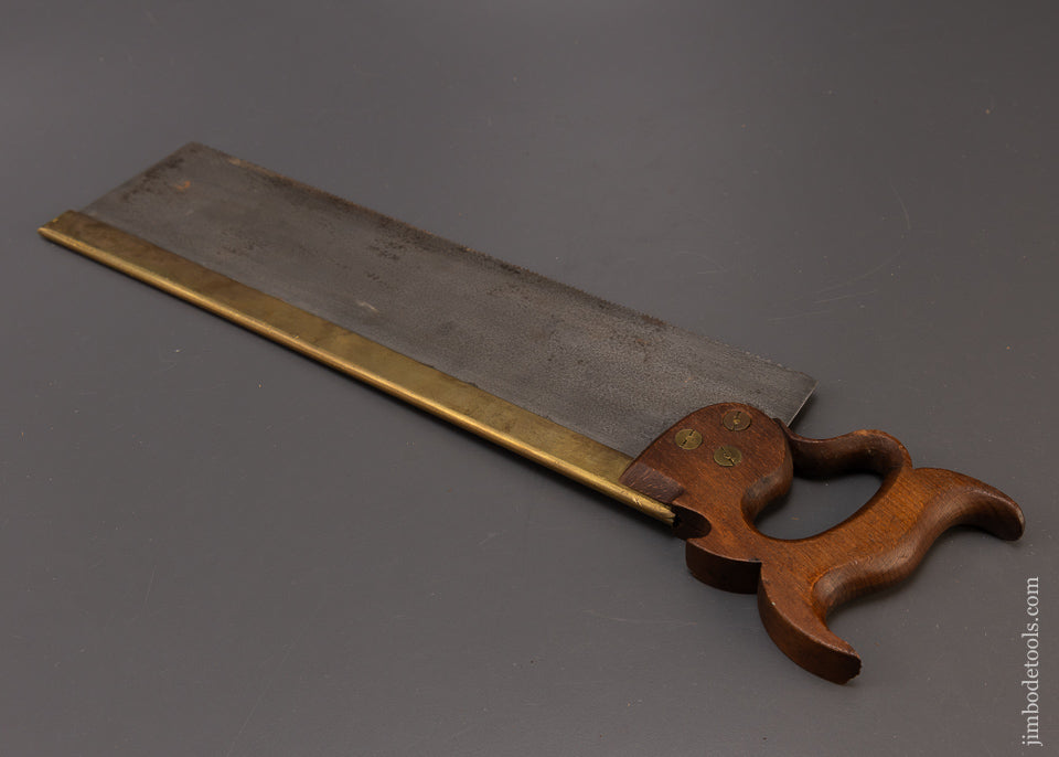 Very Rare Brass Back Saw by OAKLEY & FOX (NY) - 109453