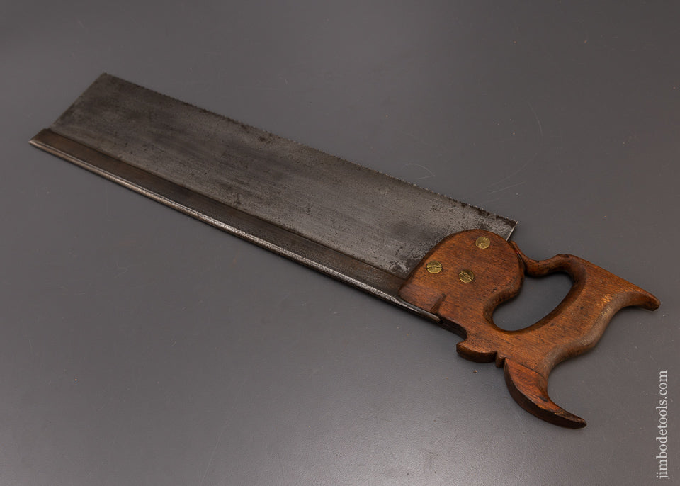 Rare OAKELY & FOX Ca. 1828 NEW YORK 18 Inch Back Saw - 109454