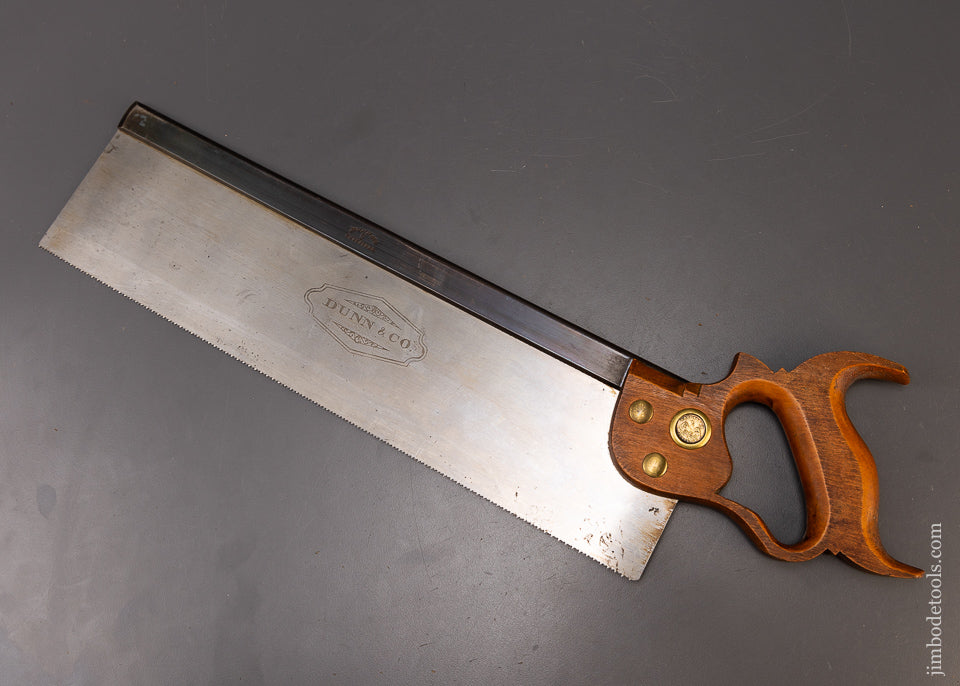 Dead Mint New Old Stock DUNN & CO. Tenon Saw - 109482