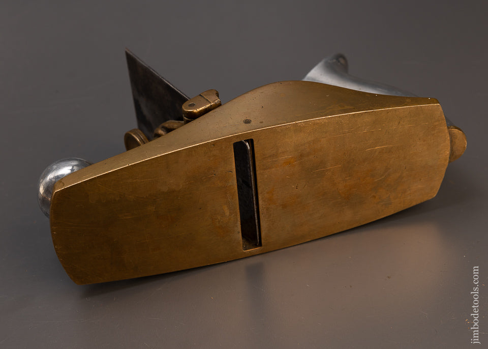 Awesome No. 112 Scraper Plane in Brass with Nickel Handles - 109506