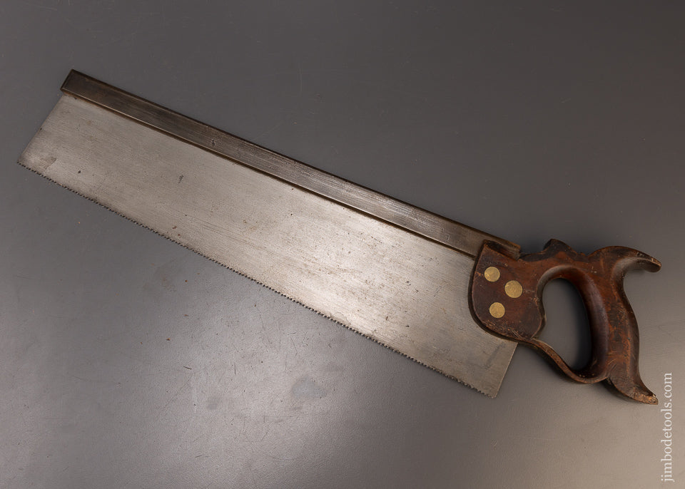 Very Rare J. NICHOLS PHILA 18 Inch Back Saw - 109558