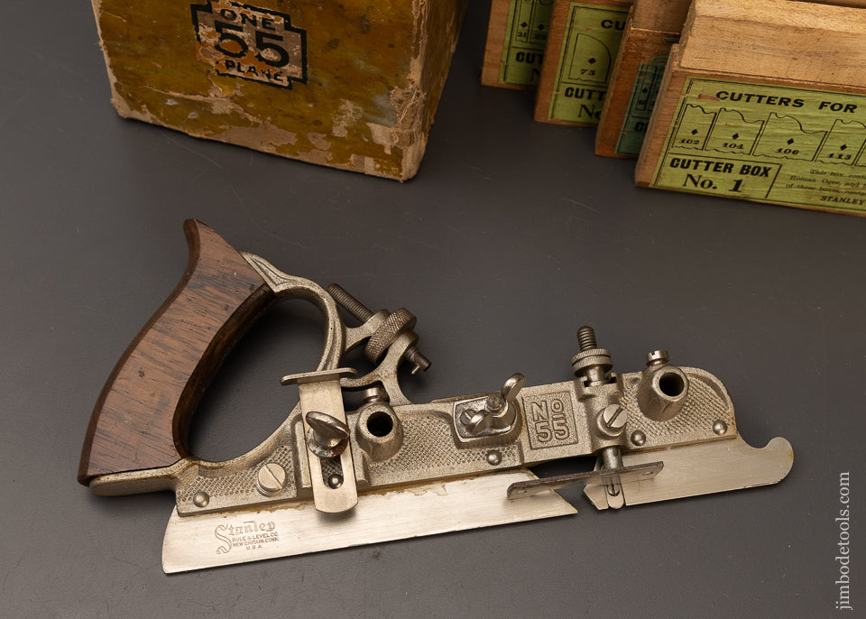 Fine & 100% Complete STANLEY NO. 55 Combination Plane - 109653
