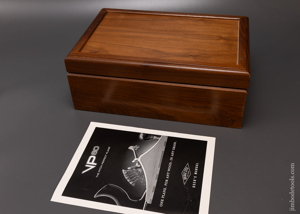 BRIDGE CITY TOOL WORKS VP-60 Variable Pitch Smooth Plane Mint & Unused in Walnut Presentation Case - 109951