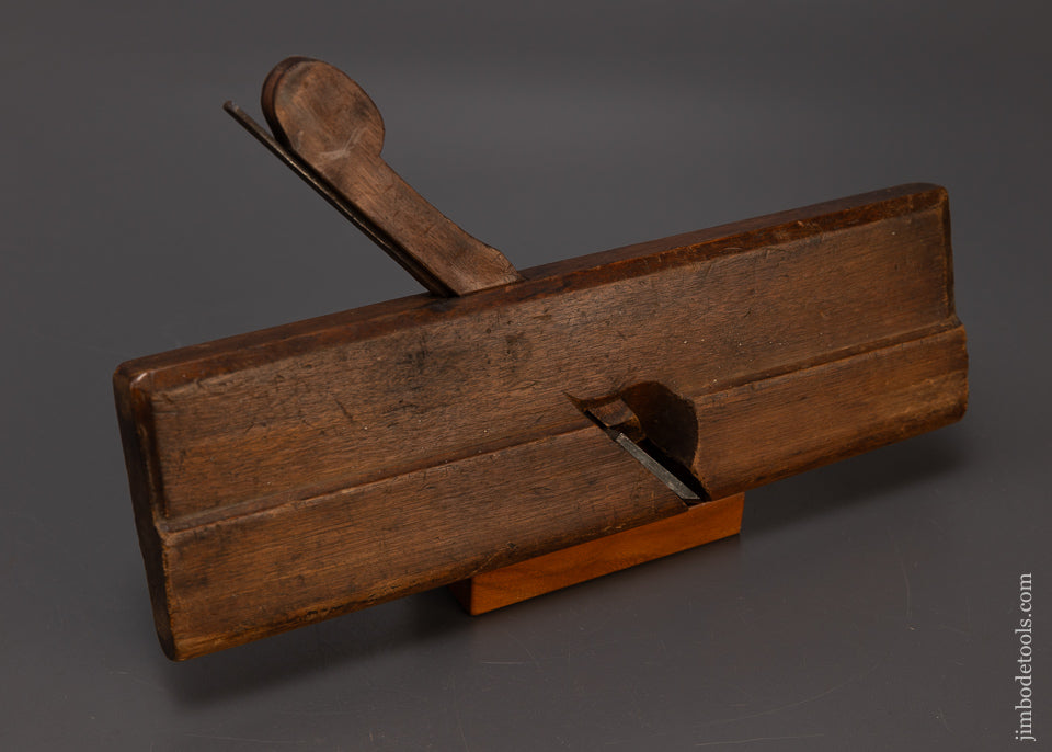 I. NICHOLSON IN WRENTHAM 18th Century Yellow Birch 10 Inch Moulding Plane - 110020