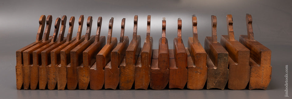 Complete Set of 18 Hollow & Round Planes All by BALTIMORE MAKERS - 110075