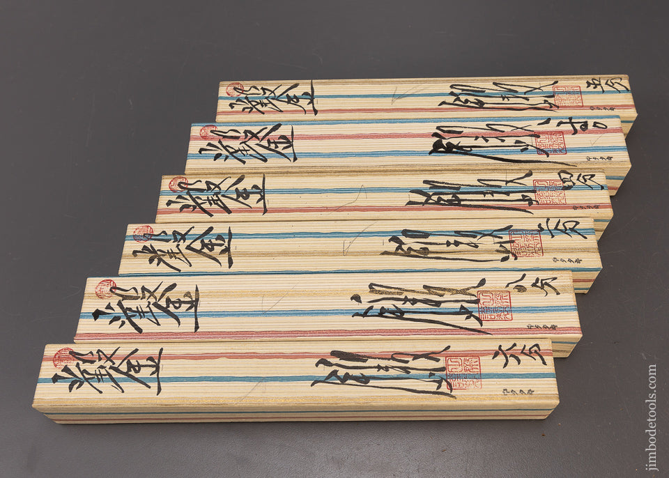 Dead Mint Set of 6 TASAI Blue Steel Chisels - 110162