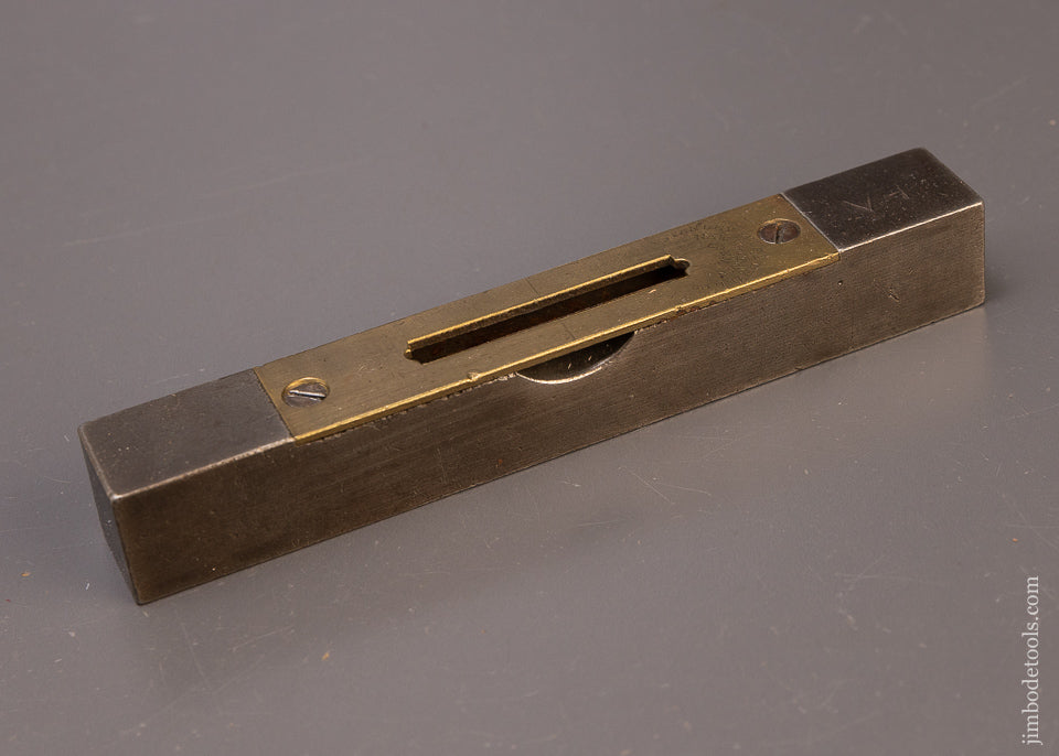 Very Rare STANLEY No. 45 Iron Level with Brass Top Plate - EXCELSIOR 110217