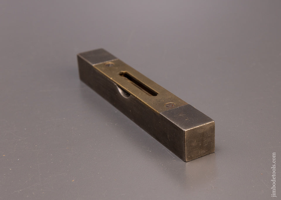 Very Rare STANLEY No. 45 Iron Level with Brass Top Plate - EXCELSIOR 110217