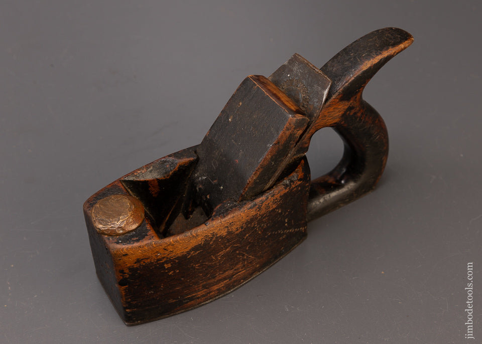 Diminutive Wooden Smooth Plane with Handle & Steel Sole - 110265