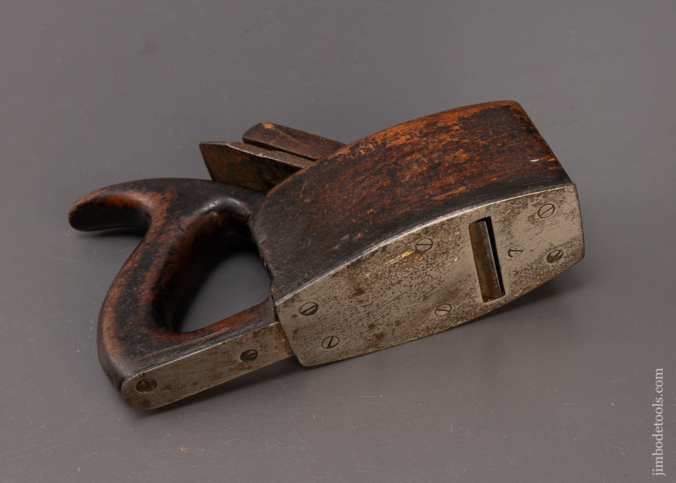 Diminutive Wooden Smooth Plane with Handle & Steel Sole - 110265