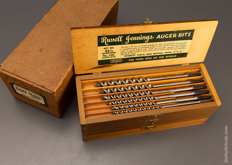 Dead Mint in Original Shipping Box Complete Set of RUSSELL JENNINGS Bits Unused - 110615