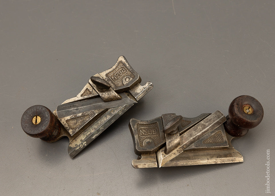 Matched Pair of STANLEY No. 98 & 99 Side Rabbet Planes with Stops - 110645