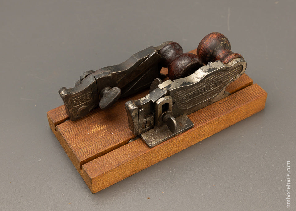 Matched Pair of STANLEY No. 98 & 99 Side Rabbet Planes with Stops - 110645