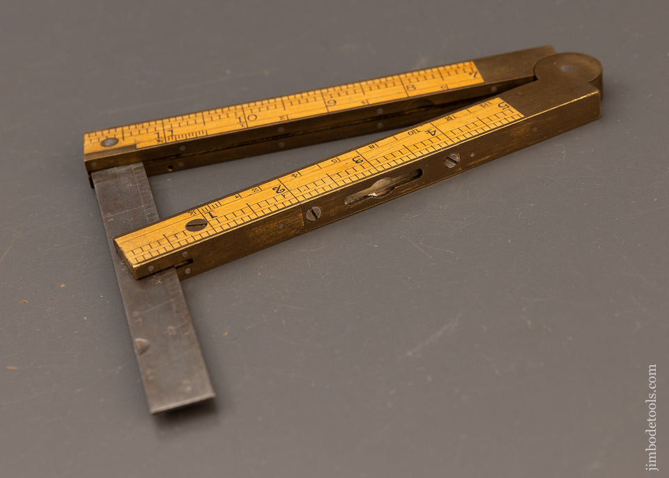 Near Mint CHAPIN STEPHENS CO. No. 036 Boxwood Combination Rule, Level & Clinometer - 110733
